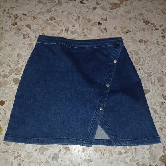 We The Free Dresses & Skirts - We The Free Women's Skirt SZ 10 Snaps Blue Denim